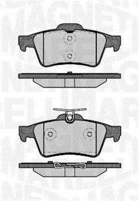 Brake Pad Set, disc brake MAGNETI MARELLI 363916060821