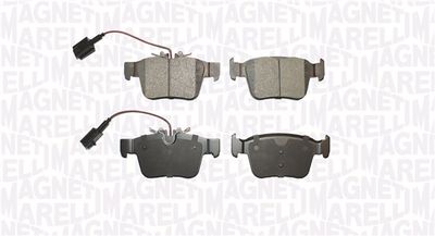Brake Pad Set, disc brake MAGNETI MARELLI 363916061111