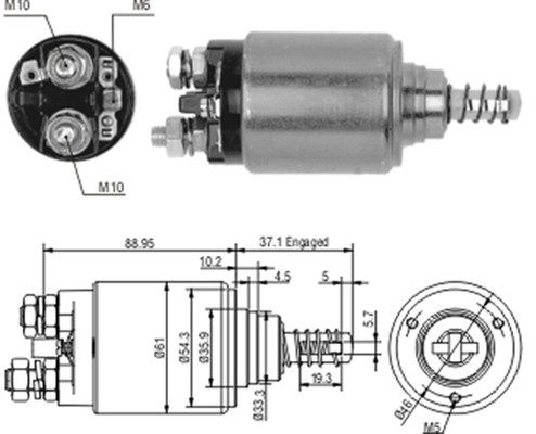 MAGNETI MARELLI 940113050186 Solenoid Switch, starter