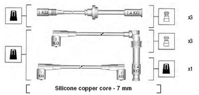 Ignition Cable Kit MAGNETI MARELLI 941045400525