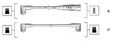 Ignition Cable Kit MAGNETI MARELLI 941055110535
