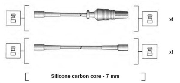 MAGNETI MARELLI 941085140566 Ignition Cable Kit
