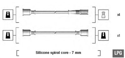 Ignition Cable Kit MAGNETI MARELLI 941095000580