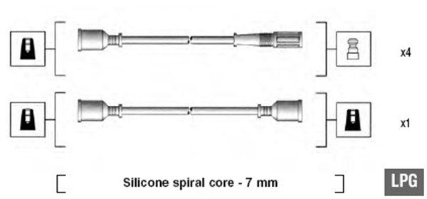 MAGNETI MARELLI 941095430588 Ignition Cable Kit