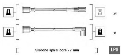 Ignition Cable Kit MAGNETI MARELLI 941095570597