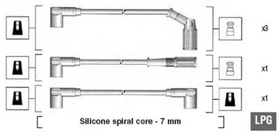Ignition Cable Kit MAGNETI MARELLI 941105240647