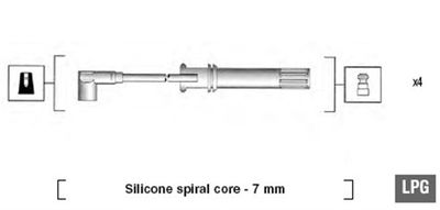Ignition Cable Kit MAGNETI MARELLI 941105250648