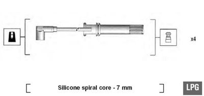 Ignition Cable Kit MAGNETI MARELLI 941105280650
