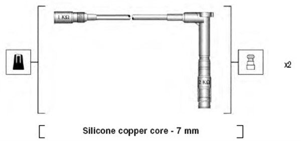 MAGNETI MARELLI 941115220661 Ignition Cable Kit