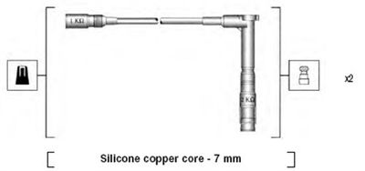 Ignition Cable Kit MAGNETI MARELLI 941115220661