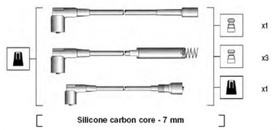 Ignition Cable Kit MAGNETI MARELLI 941125120666