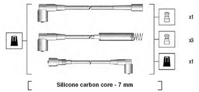 Ignition Cable Kit MAGNETI MARELLI 941125140668