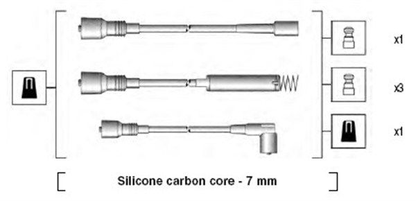 MAGNETI MARELLI 941125170671 Ignition Cable Kit