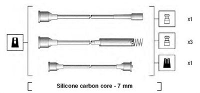Ignition Cable Kit MAGNETI MARELLI 941125200674