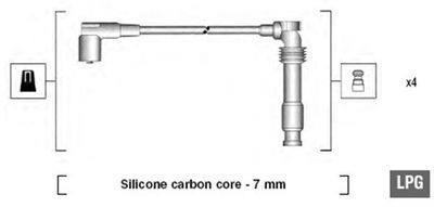 Ignition Cable Kit MAGNETI MARELLI 941125310683