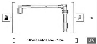 Ignition Cable Kit MAGNETI MARELLI 941125320684