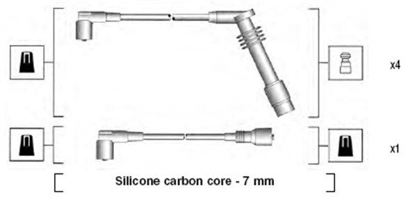 MAGNETI MARELLI 941125380688 Ignition Cable Kit