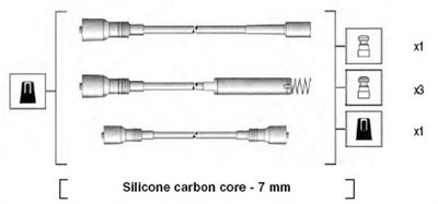 Ignition Cable Kit MAGNETI MARELLI 941125430691