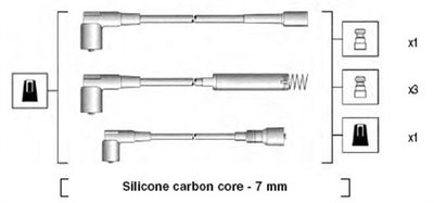 Ignition Cable Kit MAGNETI MARELLI 941125440692