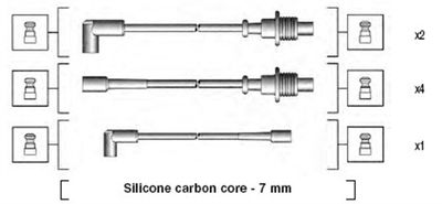 Ignition Cable Kit MAGNETI MARELLI 941135100699