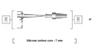 Ignition Cable Kit MAGNETI MARELLI 941145400737