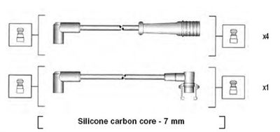 Ignition Cable Kit MAGNETI MARELLI 941145440741