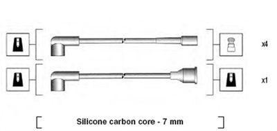 Ignition Cable Kit MAGNETI MARELLI 941154010742