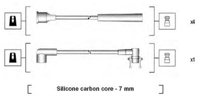Ignition Cable Kit MAGNETI MARELLI 941215130798