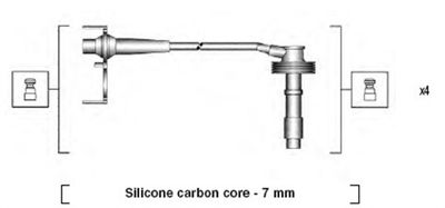 Ignition Cable Kit MAGNETI MARELLI 941215150800