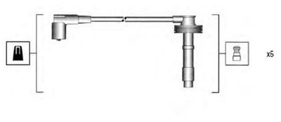 Ignition Cable Kit MAGNETI MARELLI 941215170802