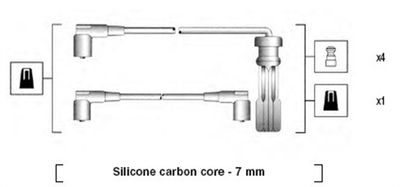 Ignition Cable Kit MAGNETI MARELLI 941215190803
