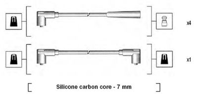 Ignition Cable Kit MAGNETI MARELLI 941275010837