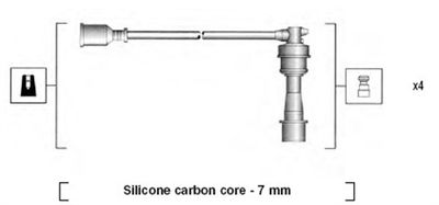 Ignition Cable Kit MAGNETI MARELLI 941295020874
