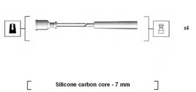Ignition Cable Kit MAGNETI MARELLI 941295080880