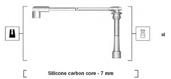 MAGNETI MARELLI 941295160887 Ignition Cable Kit