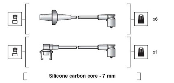 MAGNETI MARELLI 941318111001 Ignition Cable Kit