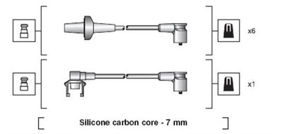 Ignition Cable Kit MAGNETI MARELLI 941318111001