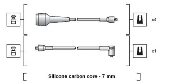 MAGNETI MARELLI 941318111004 Ignition Cable Kit
