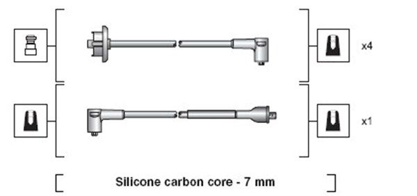 MAGNETI MARELLI 941318111005 Ignition Cable Kit