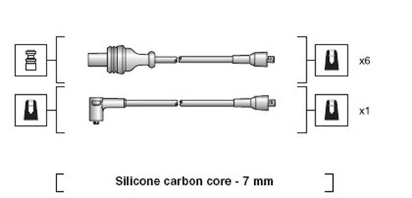 MAGNETI MARELLI 941318111011 Ignition Cable Kit