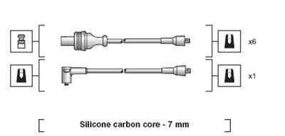 Ignition Cable Kit MAGNETI MARELLI 941318111011