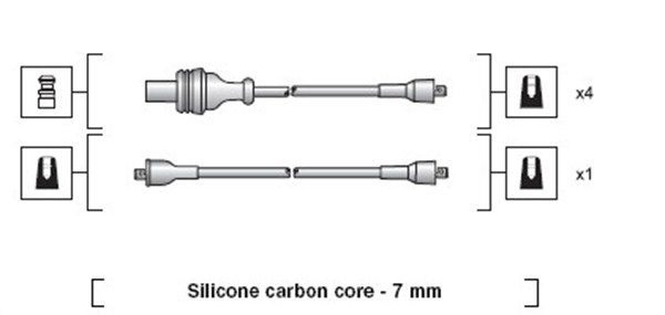 MAGNETI MARELLI 941318111012 Ignition Cable Kit