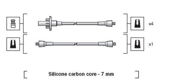 MAGNETI MARELLI 941318111013 Ignition Cable Kit