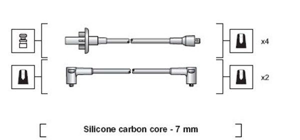 MAGNETI MARELLI 941318111015 Ignition Cable Kit