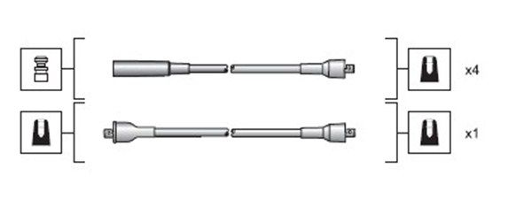 MAGNETI MARELLI 941318111019 Ignition Cable Kit