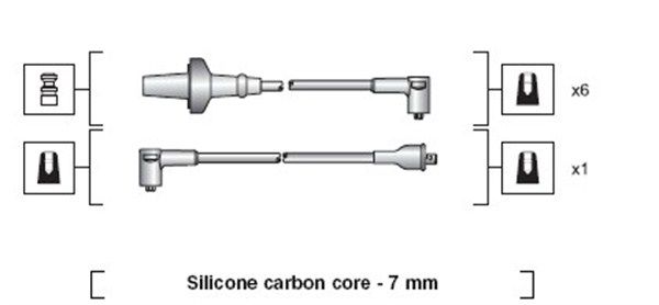 MAGNETI MARELLI 941318111022 Ignition Cable Kit