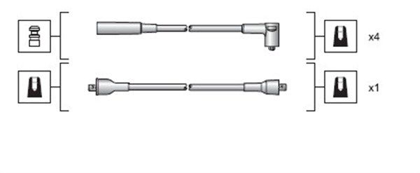MAGNETI MARELLI 941318111023 Ignition Cable Kit