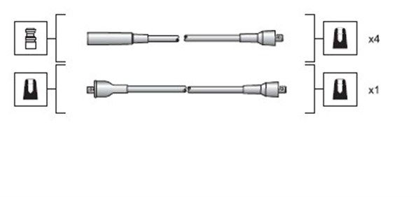 MAGNETI MARELLI 941318111025 Ignition Cable Kit