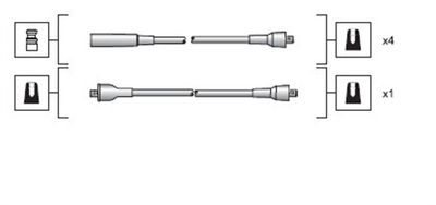 Ignition Cable Kit MAGNETI MARELLI 941318111025