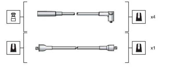 MAGNETI MARELLI 941318111030 Ignition Cable Kit